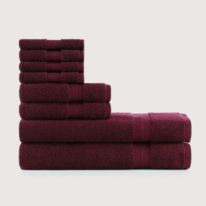 Ensemble de 8 serviettes ultra-douces