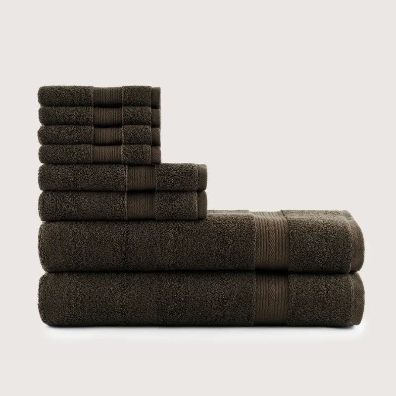 Ensemble de 8 serviettes ultra-douces