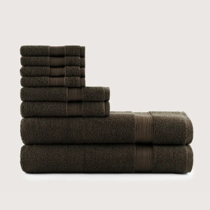 Ensemble de 8 serviettes ultra-douces